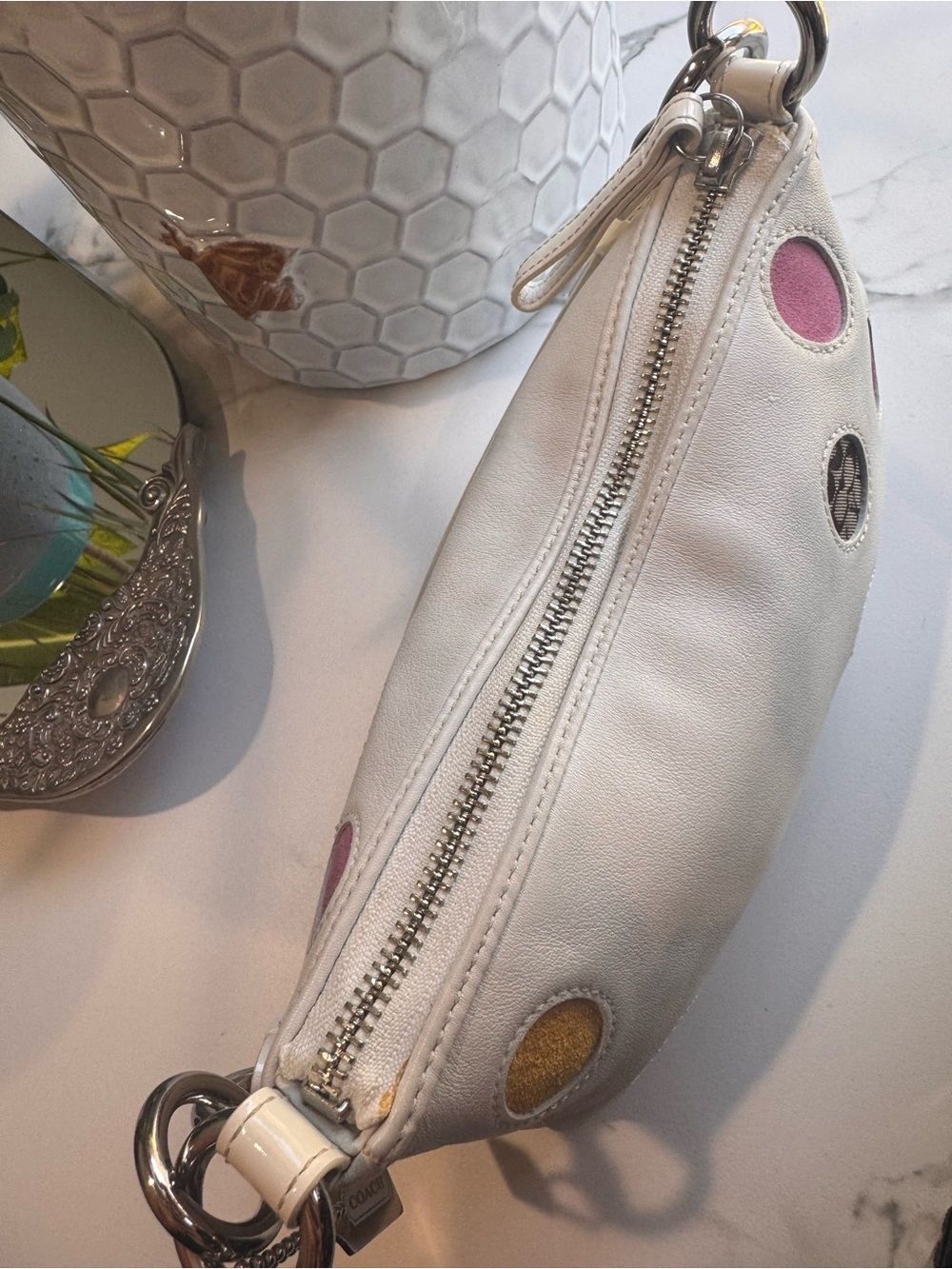 Coach Limited Edition Demi Bag Multicolor Polka Dots #3677 - Picture 9 of 9